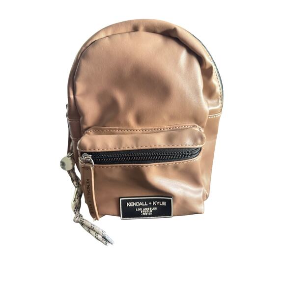Kendall And Kylie Mini Backpack Camel Tan Black - Picture 1 of 9
